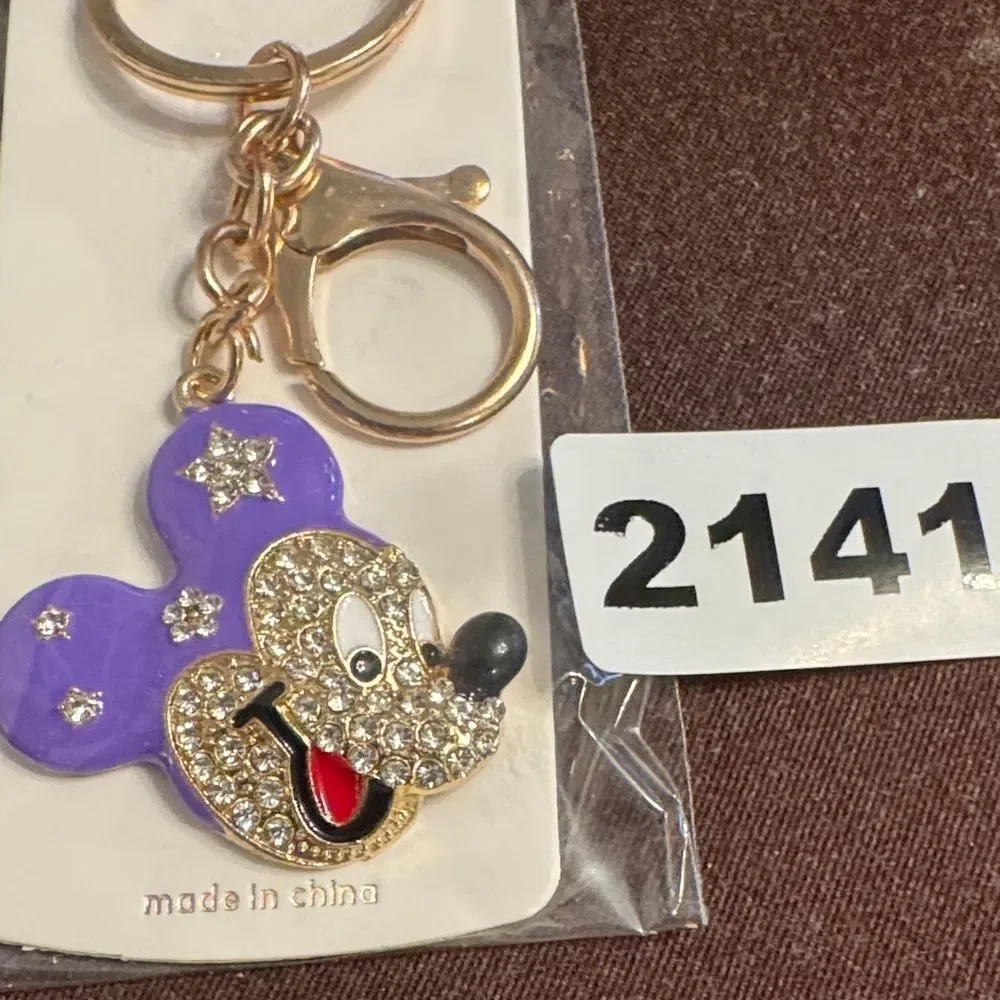 2141 Micky Mouse Key‎ Ring, Bag Charm